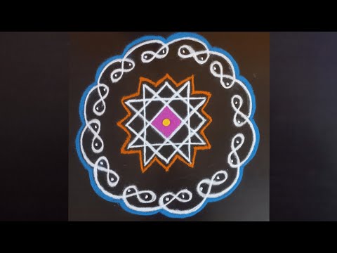 Daily Rangoli design | muggulu | kolam | rangoli