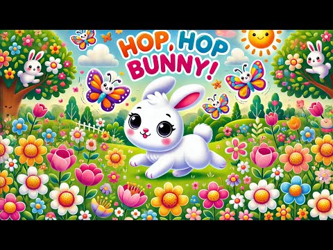 Hop, Hop Bunny! 🐰 | Fun and Cute Bunny Song for Kids 🎶🐇