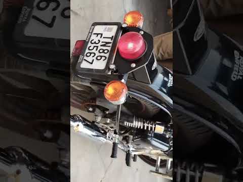 INDORE SILENCER, BACKREST, STROBE LIGHT FIXED IN ROYAL ENFIELD NEW CLASSIC 350 #reels  #shorts