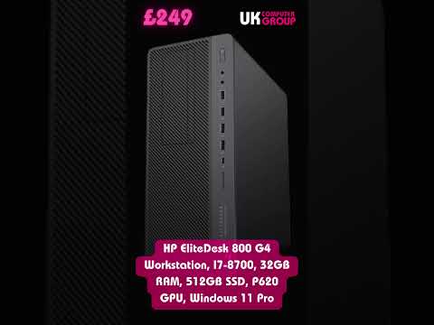 HP EliteDesk 800 G4 Workstation, I7-8700, 32GB RAM, 512GB SSD, P620 GPU, Windows 11 Pro £249 👇🔥🔥🔥