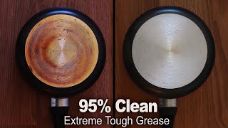 How to Clean Extreme burnt and Greasy Cooking Pan | Tough Greasy Pan