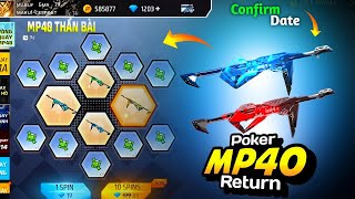 Poker Mp40 Return Confirm Date 🤯 Upcoming New Event Free Fire || New Event Ff || Ff New Events