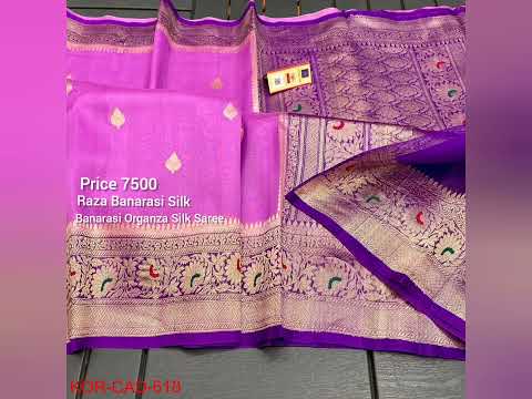 Banarasi Kora Organza Silk Sarees | WhatsApp +918810782147