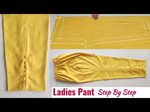 Ladies Pant Trouser Cutting and Stitching Step by Step | Pant Cutting and Stitching