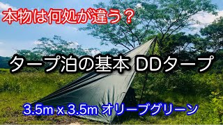 【タープマニア】 本物は何が良いのか？ タープ泊 にはこれ！ DDタープ 3.5x3.5m