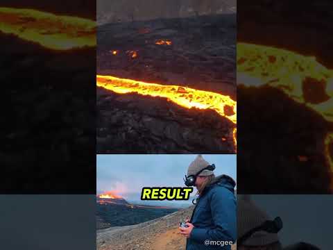 Photographer Risks $1000 Drone for Epic Volcano Shot!  (@mcgee)