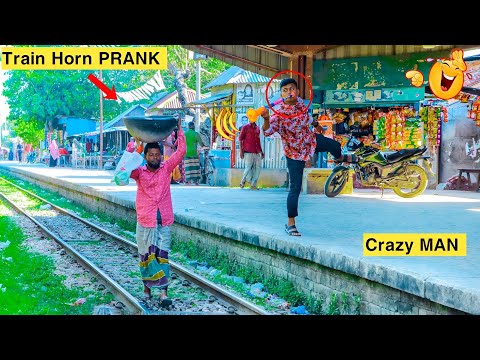 Update Viral Train Horn Funniest PRANK 2023 | Best Public Reaction PRANK | Must Watch PRANK...