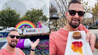 EPCOT's Festival Of The Arts First Day At Disney World! | Trying New Food, Artists Booths & More!