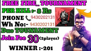 Free Fire Tournament || Tounament app 2020