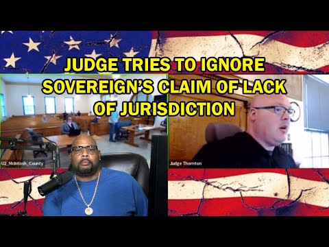 JUDGE TRIES TO RUN OVER SOVEREIGN IN COURT