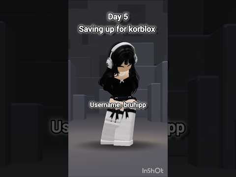 Day 5 saving up for korblox tysm for support #popularshorts#roblox