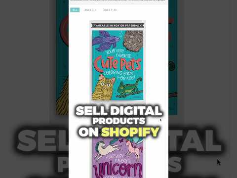 How to sell digital products on Shopify