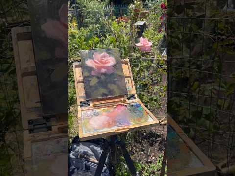 The inspiration and the painting #art #painting #pleinairpainting #pleinairart #pleinair