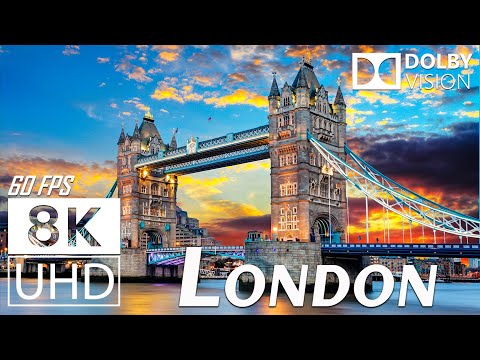 LONDON - Scenic Relaxation Film With Inspiring Cinematic Music - 8K (60fps) Video Ultra HD