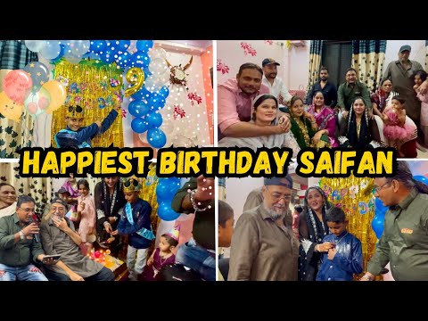 | Saifan Birthday Celebration 🎉 Hamari Puri Family Milke Kiye Saifan Ka Birthday Celebrate 🥳 2024