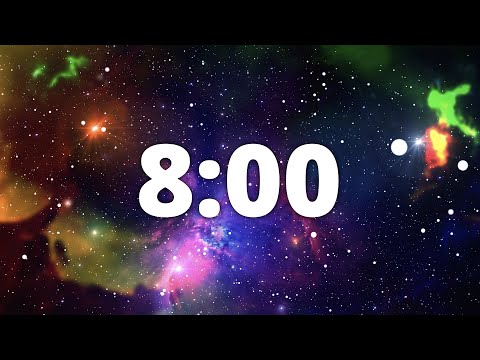 8 Minute Countdown Timer with Alarm and Deep Space Ambient Music | 🌠Deep Space Galaxy 🌠