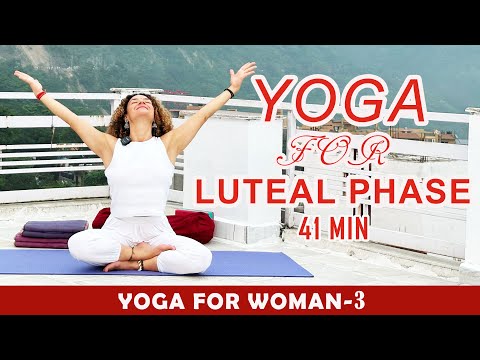 Yoga for luteal phase | The ultimate luteal phase yoga flow | Yoga for luteal phase and pms relief