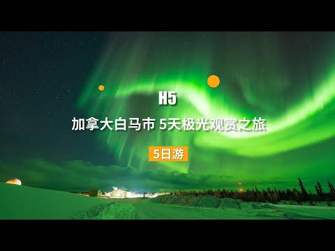 探索加拿大白马市|五日极光梦幻之旅