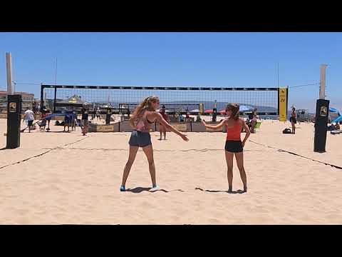 2022 AVPJunior Nationals - Girls 18U Day 1 Pool - Moss/Galley vs Edwards/Schrock Set 1