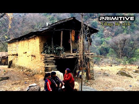 This is Himalayan life | Story of poor Family | Happy life of a small poor family | primitive VLF |