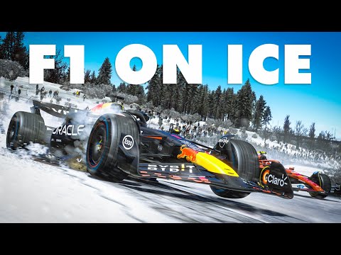 Racing F1 Cars at a SNOWY Nurburgring Nordschleife