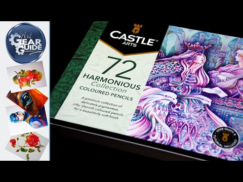 Castle Arts Harmonious Coloured Pencils Review | Castle Arts