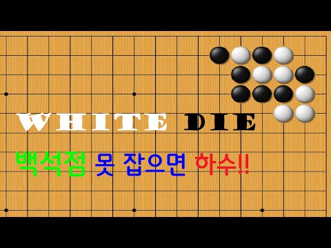 바둑 사활 문제 - 흑 한점을 버려야 백 석점을 잡습니다(GO GAME, BADUK LIFE AND DEATH) #사활