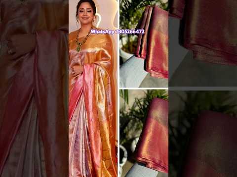 Rs.1050. FREE SHIPPING. Jyotika Mam inspired tissue silk sarees. #jyotikasaree #jothikasaree