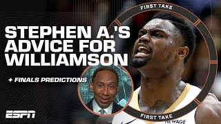 Stephen A. applauds Zion Williamson's triple-double + Predicting Lakers-Cavs in FINALS⁉ | First Take