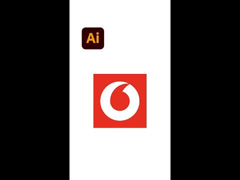 Vodafone Logo Design  - Illustrator #shorts - Design.lk