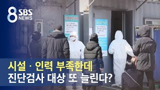 시설 · 인력 부족한데…진단검사 대상 또 늘린다? / SBS