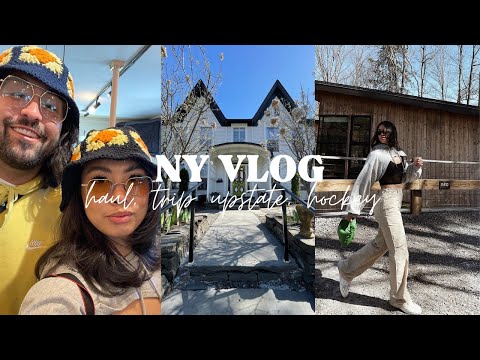 NEW YORK VLOG + HAUL | My First Hockey Game, Collective Haul, & Trip Upstate to Woodstock | LEXAIRE