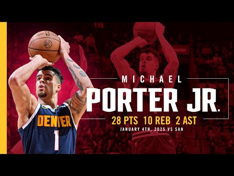 Michael Porter Jr. Secures Double-Double vs. Spurs | Full Game Highlights 1/4/25