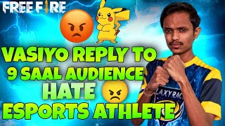 @vasiyocrj7 Reply to Pikachu 😠 Audience in free fire esports community | Vasiyo left esports?? 🤔