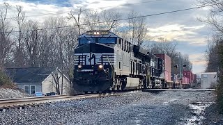 House At Railroad Crossing Where Trains Fly Past & Monster CSX Train With Double DPU & Night Train!