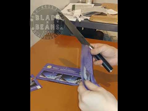 shun santoku sharpness test 磨刀 /香港磨刀 Knife sharpening Hong Kong / 磨刀香港 / Hong Kong knife sharpener