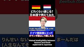 ドイツ語とオランダ語がどれくらい似てるか日本語で再現してみた