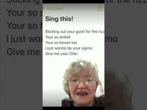 #grandmasinging #sigma #skibidi #skibiditoilet #funny #shortsviral #viral #gyatt #ohio