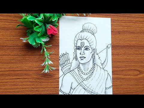 How to draw Shri ram | Shri ram ji drawing easy and simple