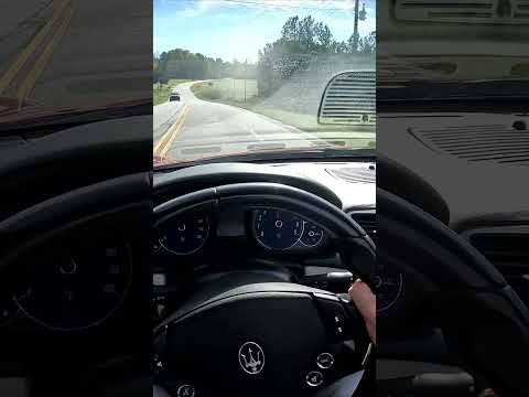 Beautiful Downshift in Maserati GT