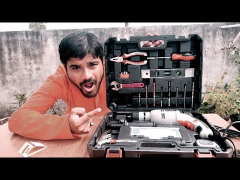 best tool kit with drill for home use in india under 3000₹ | Buildskill Tool kit with 62 pieces