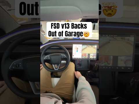 Tesla FSD v13 Can Back Out Of Garages By ITSELF! 😳🤯