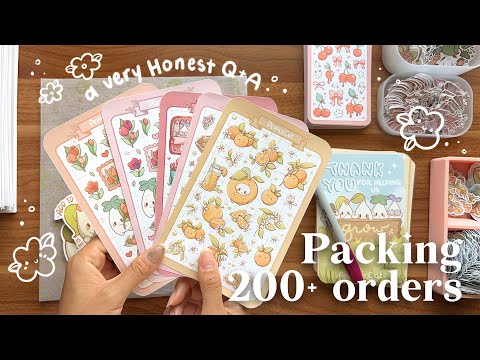 Packing orders + an honest small art business Q&A 👀