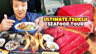 LEGENDARY Tsukiji Market SEAFOOD TOUR! Inside Look!