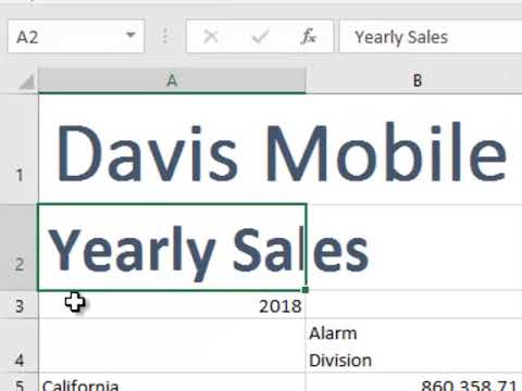 Changing Cell Styles of Title Information1