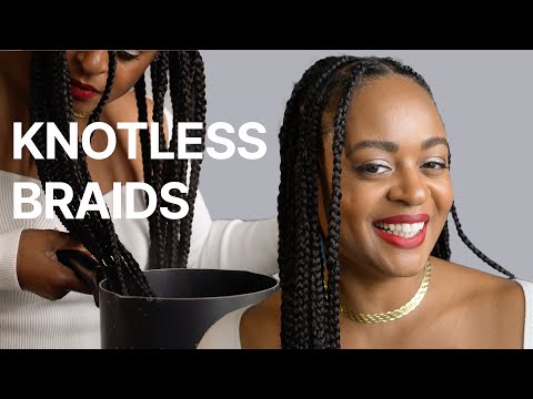 I Tried Knotless Waist Length Braids | Tutorial