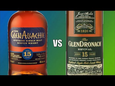 GlenAllachie 15 vs Glendronach 15 Year Old Single Malt Scotch Whisky