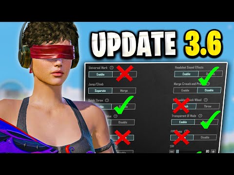 New Update 3.6 Best Settings & Sensitivity to Improve Headshots and Hip-Fire ✅❌ | PUBG MOBILE / BGMI