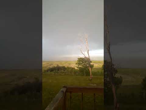 But That Rainbow Pops Up Everytime It Does This. #pineridge #southdakota #june2024 #weather