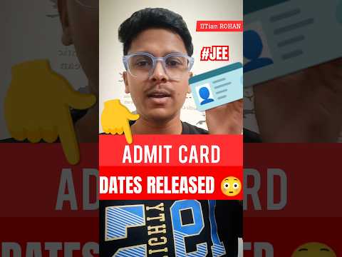 JEE Mains Admit Card 2025 ✅| Jee Mains 2025 Admit Card | Jee Main 2025 Admit Card Release Date #jee